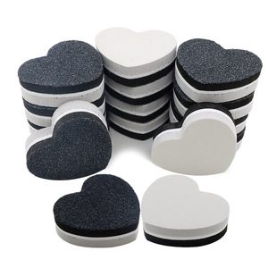 טרנד מקדים הסיטונאי מקצועי צורה לב מניקור ספוג ציפורן לוגו מותאם אישית לק כלי אמנות - Product Image 5