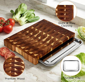 Planche à <span class=keywords><strong>découper</strong></span> <span class=keywords><strong>en</strong></span> <span class=keywords><strong>bois</strong></span> d'acacia massif de haute qualité, planche à <span class=keywords><strong>découper</strong></span> <span class=keywords><strong>en</strong></span> grain de <span class=keywords><strong>bois</strong></span>, bloc de boucher <span class=keywords><strong>en</strong></span> <span class=keywords><strong>bois</strong></span> pour légumes, fromages et hachage - Product Image 3