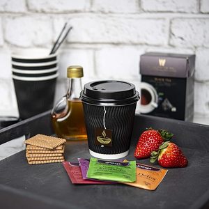 Bicchieri da Caffè Biodegradabili Usa e Getta a Doppia Parete in Carta Kraft con Rivestimento PLA, Pellicola Alimentare Stampata, Dimensioni Personalizzabili, Carta/Plastica - Product Image 2