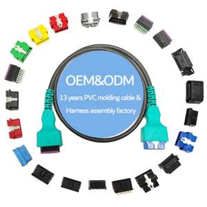 Hochwertiger Automotive OBDII-Kabelbaum OBD2-Diagnosestecker Adapter Gerade 16-Pin 24V 12V Weiblicher <span class=keywords><strong>OBD</strong></span>-Anschluss - Product Image 6