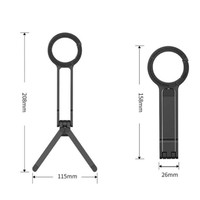 Trípode plegable multifunción para transmisión en vivo, soporte magnético para teléfono, soporte universal de aleación de aluminio metálico.