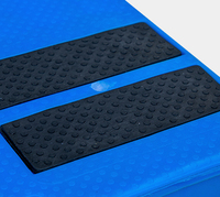Palette en plastique robuste de 1100x1100x150mm 1200x800 de qualité alimentaire Euro Palet en plastique de 1200mm x 1200mm pour le stockage de produits chimiques/viande