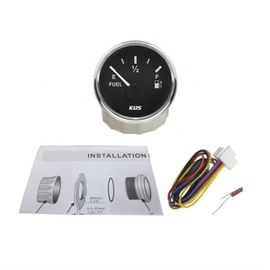 مقياس مستوى الوقود والزيت الجديد من ZEXI مقاس 52 ملم من الفولاذ المقاوم للصدأ، 0-190 أوم، أبيض وأسود، 12 فولت/24 فولت، تركيب عالمي - Product Image 4