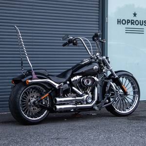 Accesorios de motocicleta, ruedas delanteras y traseras cromadas <span class=keywords><strong>para</strong></span> <span class=keywords><strong>Harley</strong></span> <span class=keywords><strong>Davidson</strong></span> Softail Fat Boy 2018-2024, <span class=keywords><strong>llantas</strong></span> sin cámara - Product Image 4