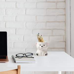 DIYOMR - Maceta Ecológica con Forma de Animalitos, Mini Maceta de Cerámica con Forma de Animal de Dibujos Animados para Plantas Suculentas, para Jardinería Interior y Decoración del Hogar - Product Image 1