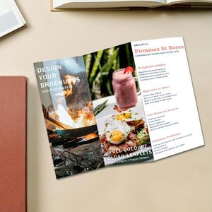Tùy chỉnh hai mặt thiết kế in ấn 128G Brochure gấp Flyer manualpromotional tờ rơi nhà hàng công thức thực phẩm danh mục tập sách - Product Image 3