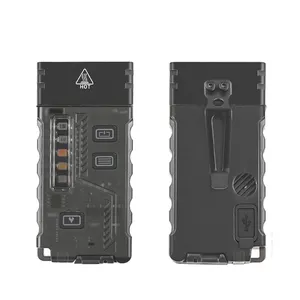Asafee 2 XPG+5 LED P8 mini torch light electronic cigarette lighter function small EDC pocket flashlight