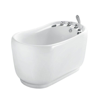 KMRY Baignoire moderne en acrylique personnalisée Petite baignoire spa autoportante pour la maison et l'hôtel Conception ovale ronde