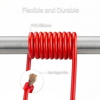Câble de test à pince crocodile 5 couleurs, double tête, électronique, 10A-15A, 61CM, 1.5mm, en cuivre et silicone, connexion alligator, contrôle de temporisation