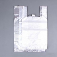 Sacs de courses en plastique PE transparents durables en gros, sacs en plastique transparent haute résistance pour supermarché