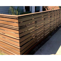 Kit de clôture moderne en alliage d'aluminium thermolaqué DIY, panneau d'intimité résistant à la rouille pour villa, parc et usage extérieur