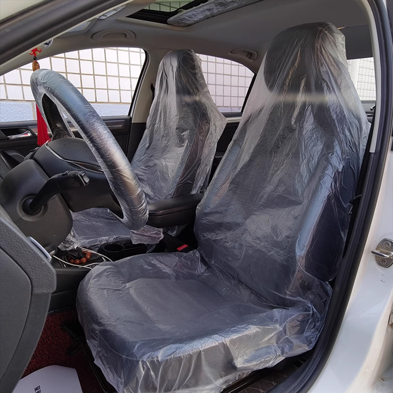 CISUNG Car Disposable Plastic Seat Covers Vehicle Protector Mechanic Valet ( Thickened/Individual Pack (20 G), 50), Seat Covers - Canada - View #2