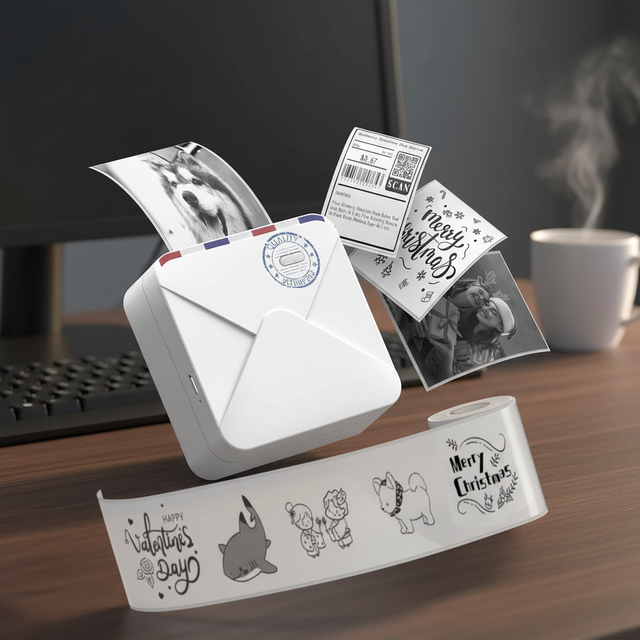 Dropship for M02S 300dpi Wireless Pocket Photo Printer with Thermal Printing Battery Powered Portable Mini