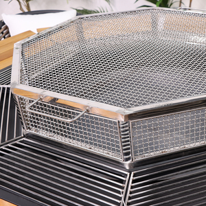 Ensemble <span class=keywords><strong>de</strong></span> salle à manger en <span class=keywords><strong>bois</strong></span> <span class=keywords><strong>Table</strong></span> <span class=keywords><strong>de</strong></span> barbecue Foyer Mobilier d'extérieur rempli <span class=keywords><strong>de</strong></span> fonctionnalités Aluminium rond pour Banquet pliable <span class=keywords><strong>de</strong></span> <span class=keywords><strong>jardin</strong></span> <span class=keywords><strong>de</strong></span> patio extérieur - Product Image 2