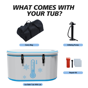 Fabrika toptan egzersiz sonrası kas kurtarma için şişme Spa jakuzisi PVC buz banyosu küvet - Product Image 6