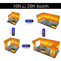 Boîte à lumière LED SEG portable personnalisée, en aluminium et PVC, pour stand d'exposition, boîtes lumineuses rétroéclairées, publicité pour stand de salon professionnel