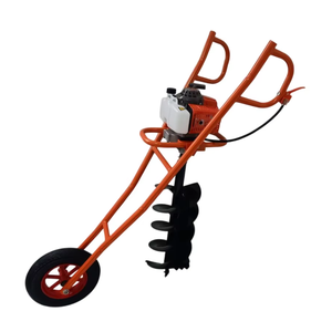 250Mm Lichtmetalen Trolley Aarde Vijzel Met 62cc 48f <span class=keywords><strong>1e48f</strong></span> Motor | Wielsoort Grondboor - Product Image 6
