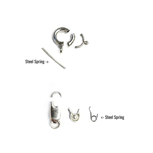Chiusura a Moschettone Finewe per Gioielli, Piccolo Moschettone <span class=keywords><strong>in</strong></span> <span class=keywords><strong>Acciaio</strong></span> Inossidabile con Molla a Torsione - Product Image 3