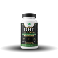 Capsules végétales anti-DHT à marque privée OEM, 5000 mcg, Biotine, Palmier nain, Graine de citrouille, Complément capillaire anti-chute, 60 gélules