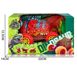 LK Toys Expert Voiture télécommandée <span class=keywords><strong>dinosaure</strong></span> 6 canaux avec cascades, rotation 360° invincible, lumières colorées et musique - Product Image 4