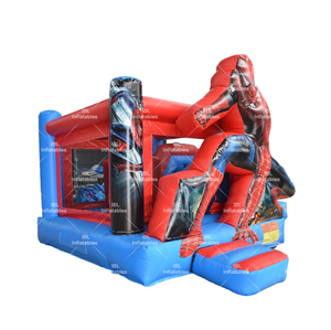 Castello Gonfiabile Commerciale in PVC a Tema Spider-Man, Gonfiabile per Saltare per Bambini, Parco Giochi all'Aperto e Noleggio per Divertimento - Product Image 3