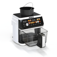 Penjualan Terlaris Kompor Induksi 2-in-1 Air Fryer Combo 5.5L Jendela Kaca 2800W 10 Program Prasetel Manual Bebas Minyak Modern
