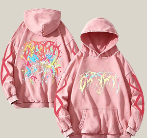 Sudadera con Capucha Blanca Extra Grande para Hombre, de Algodón, Estilo Urbano, con Bolsillos Estampados, Corte Regular, Sudadera Tejida para Otoño - Product Image 2