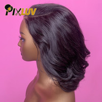 Pelucas HD Lace Front sin pegamento, cabello humano virgen brasileño, peluca bob para mujeres negras, venta al por mayor, peluquería HD Lace