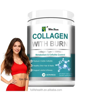 Adult Collagen Burn <strong>Powder</strong> with Vitamin C and Biotin for Enhanced Nails and Hair Beauty Supplement 300g - Product Image 1