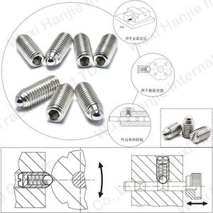Tất cả thép không gỉ 304/316 Micro đẩy phù hợp với bóng pit tông dài mặt bích đầu bóng mũi mùa xuân Tải Đồng bằng kết thúc - Product Image 5