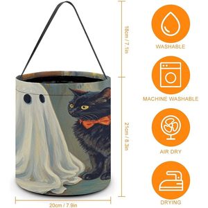 Bolsas de Halloween Grandes LMHLDSC con Asas, Diseño de Calabaza, para Dulces y Regalos, Suministros para Fiestas, Hecho en China, Modelo 202511070078 - Product Image 2