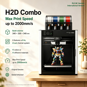 Versión Global Bambu H2D, Desbloqueado Internacional de Fábrica, Impresora 3D con Control Remoto WiFi desde el Teléfono Inteligente, Compatible con A2L/P1SC/P2SC/H2SC/H2D/H2C - Product Image 1