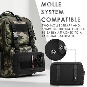 Tactical <b>Toiletry</b> <b>Bag</b> for <b>Men</b> Travel Hygiene <b>Bag</b> with Double Layer Hanging - Product Image 4