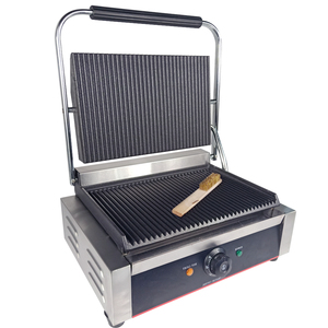 220 v/2200 w Non-bastone Singolo Commerciale Piatto Piatto di Bistecca Panino Tostapane Macchina Elettrica Piastra Grill Contatto Elettrico grill - Product Image 6