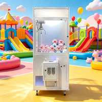 Machine à griffes d'arcade en métal à monnayeur, personnalisable, pour la distribution de jouets et de prix, version anglaise, vente en gros
