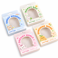 Boîte d'emballage personnalisée pour fenêtre, idéale pour l'impression d'articles de toilette, de pinces à cheveux, de pièces de nail art et de boîtes à cils en papier