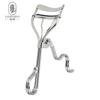 Recourbe-cils manuel en acier inoxydable Longhui pour des boucles naturelles et durables, recourbe-cils portable style tournesol à large angle