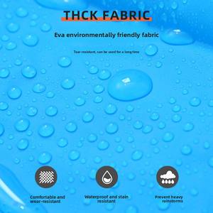 Ensemble <span class=keywords><strong>de</strong></span> ponchos <span class=keywords><strong>de</strong></span> <span class=keywords><strong>pluie</strong></span> jetables en EVA, longs, intégraux, anti-tempête, pour hommes et femmes, taille standard, transparents, portables, épaissis - Product Image 4