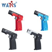 Mini briquet torche à double feu avec logo personnalisé Briquet à cocktail fumigé au butane rechargeable Accessoires pour fumeurs