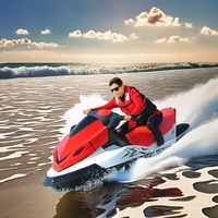 Motomarine Hison 1400cc Moteur à réaction 4 temps Ski Bateau de vitesse Matériau en fibre de verre Capacité du moteur