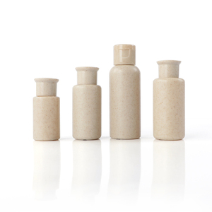 Botella de Spray de Paja de Trigo Biodegradable Ecológica al por Mayor, Color <span class=keywords><strong>Natural</strong></span> con Cabeza de Bomba Blanca, Bomba Negra y Tapa Abatible - Product Image 5