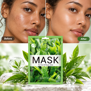 Private Label Vitamin E Skin Care Products Natural Organic Vegan Tea <b>Tree</b> Oil Facial Moisturizing and Repairing Mask For Women - Product Image 1