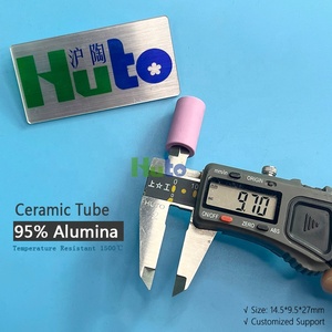 Huto ท่อฉนวนเซรามิกอลูมินาผลิต95% โรงงานทนอุณหภูมิสูง14.5*9.5*27มม - Product Image 4