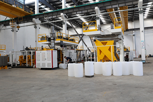 Tambour en <span class=keywords><strong>plastique</strong></span> chimique 120L <span class=keywords><strong>200L</strong></span> entièrement automatique largement utilisé en usine faisant la machine de moulage par soufflage par extrusion-soufflage - Product Image 6