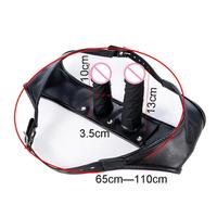 Strapon PU cuir harnais chasteté culotte Silicone détachable Double gode godemichet anal culotte femme masturbateur sexe produit %