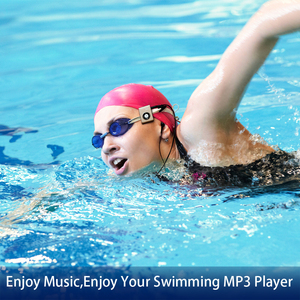 Lecteur MP3 de natation personnalisé IPX8 8 Go avec radio FM, écouteurs sportifs étanches, câble USB en tissu, appareil musical cadeau - Product Image 5