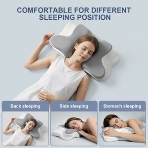 Adjustable Therapeutic Ergonomic Sleep Wave Shape <b>Bed</b> Contour Cervical Gel 100% Memory Foam <b>Pillow</b> - Product Image 4