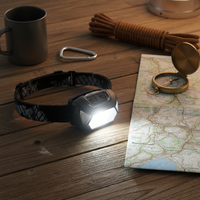 Linterna Frontal LED Recargable por USB de Alto Lumen, Resistente al Agua IPX4, de Largo Alcance, Portátil, para Acampar, Pescar y Hacer Senderismo al Aire Libre
