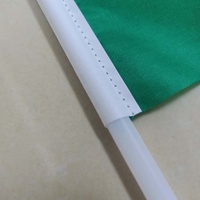 Coupe du Monde de Football de Qatar 2022, 32 pays, drapeaux à agiter à la main pour encourager l'Arabie Saoudite, tissu polyester avec mât en PP