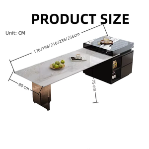 Plateau en marbre naturel moderne, écologique et durable, spécifié par l'architecte, grande dalle de pierre <span class=keywords><strong>d</strong></span>'origine Fujian - Product Image 2